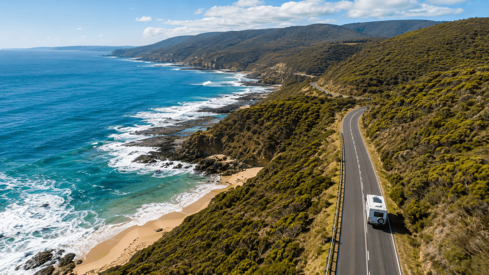 Great Ocean Road vanuit een camper